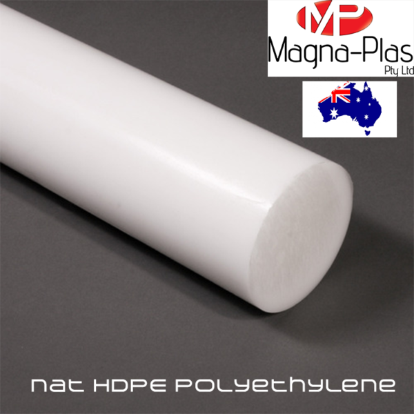 naturalhdpepolyethyleneplasticrod Engineering & Industrial Plastics MPQ Plastics Australia
